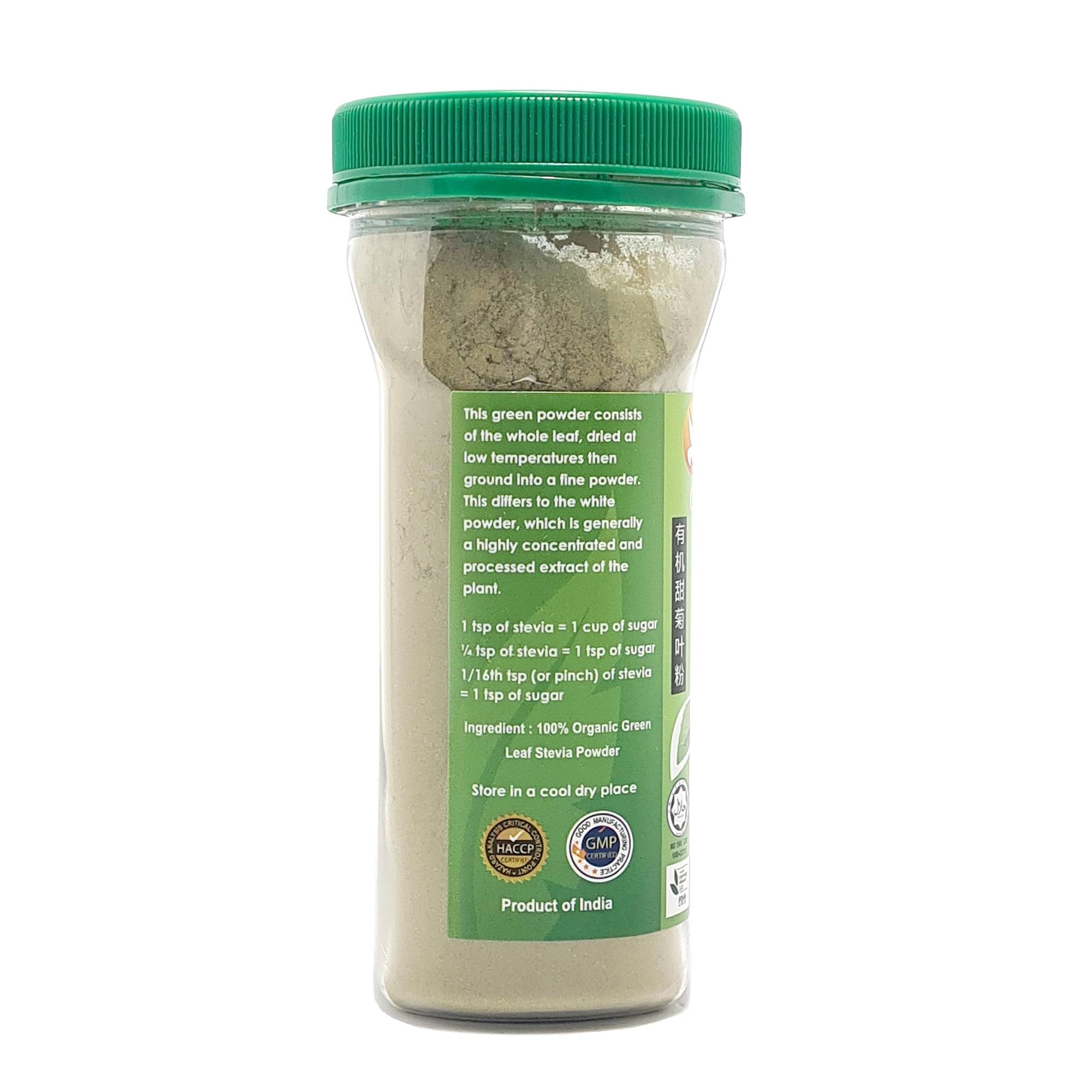 Health Paradise Organic Green Leaf Stevia Powder 130g