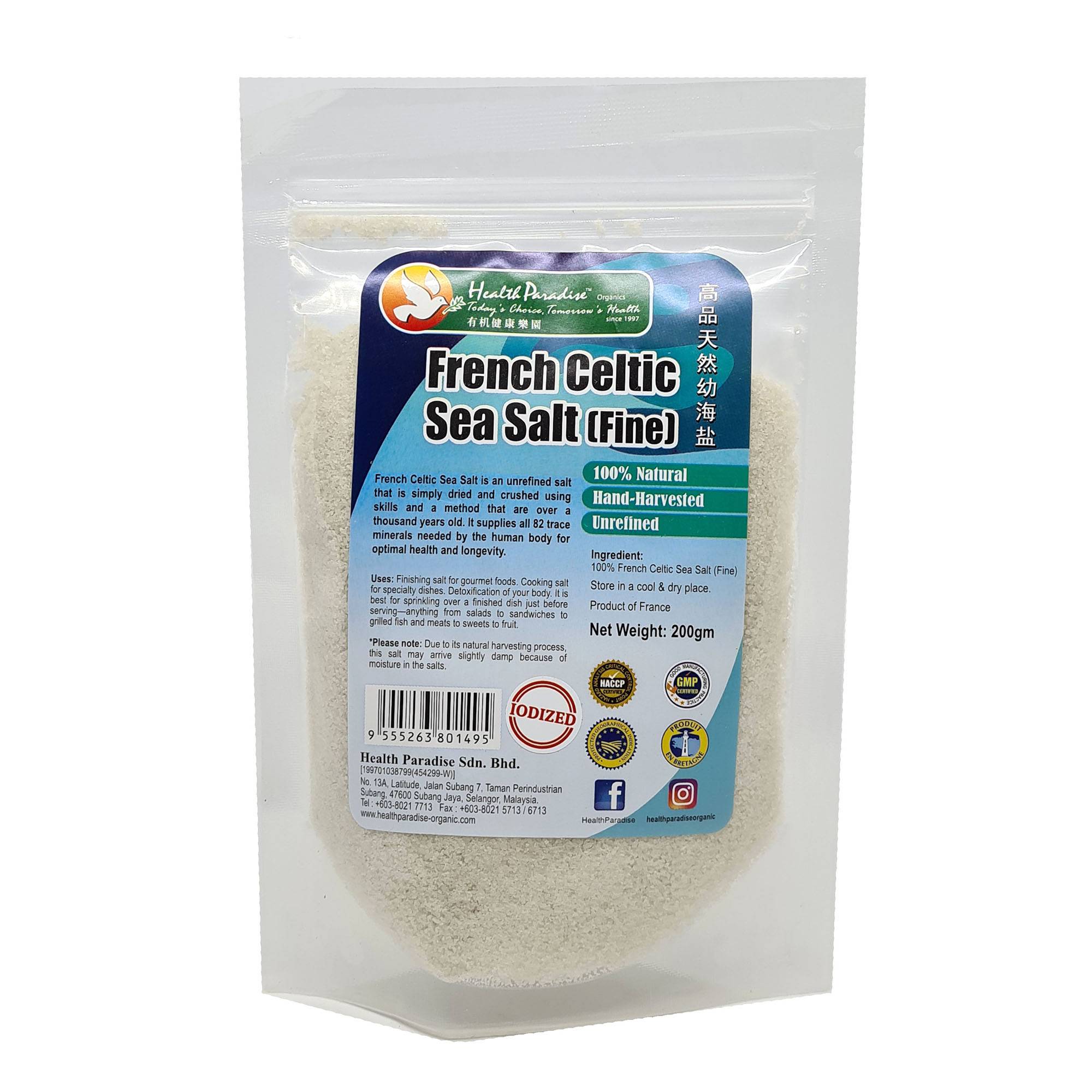 Health Paradise French Sea Salt (Fine) 200g