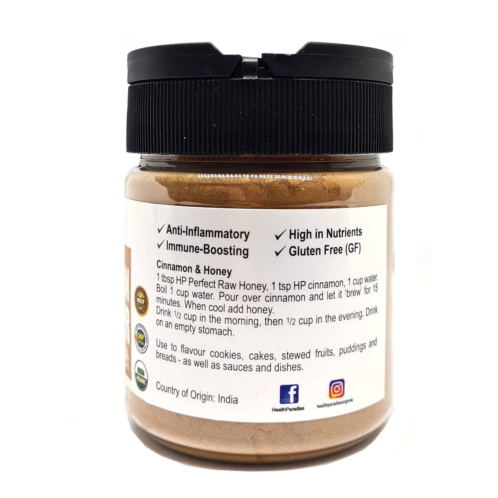 Health Paradise Organic Cinnamon Powder Btl 100g