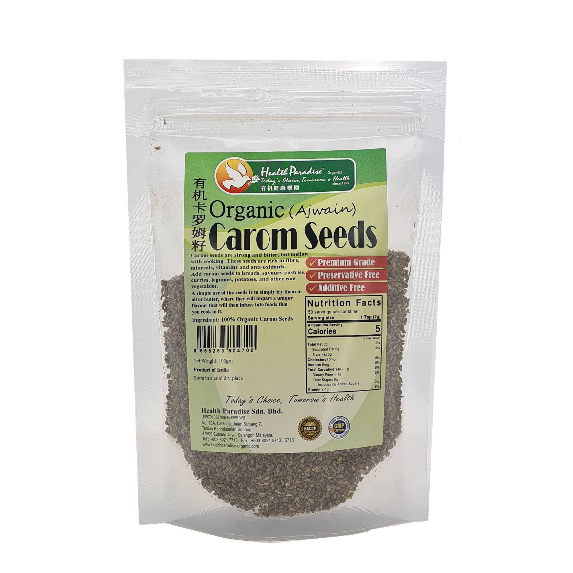 Health Paradise Organic Carom Seeds 100g