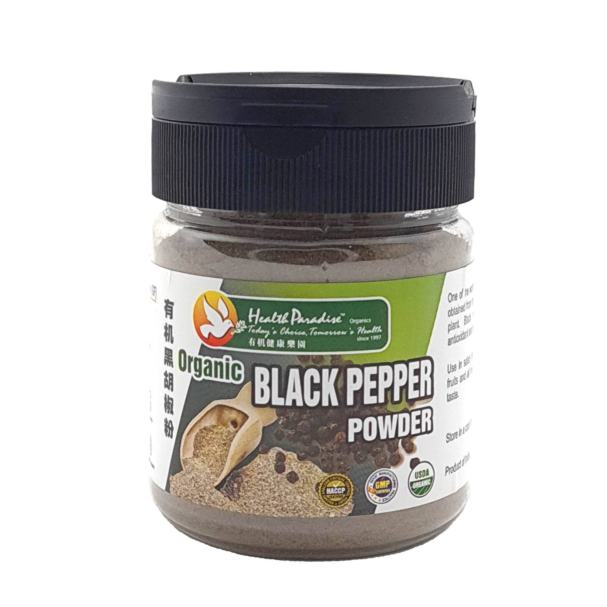 Health Paradise Organic Black Pepper Powder 80g