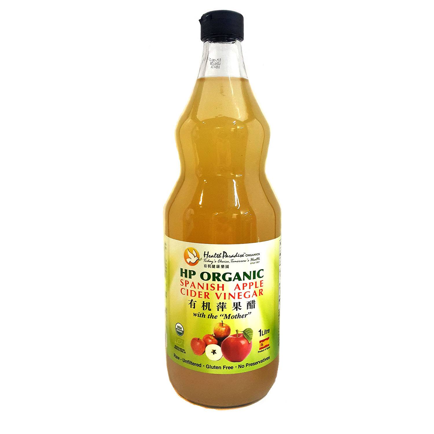 Health Paradise Organic Apple Cider Vinegar 1 Litre