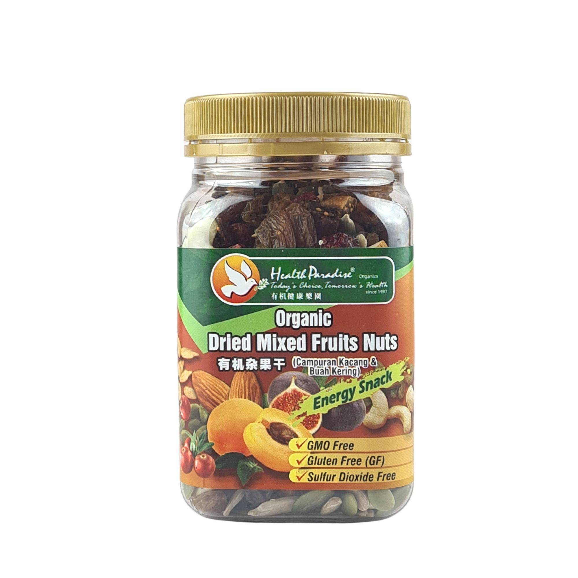 Health Paradise Organic Dried Mixed Fruit Nuts 200g