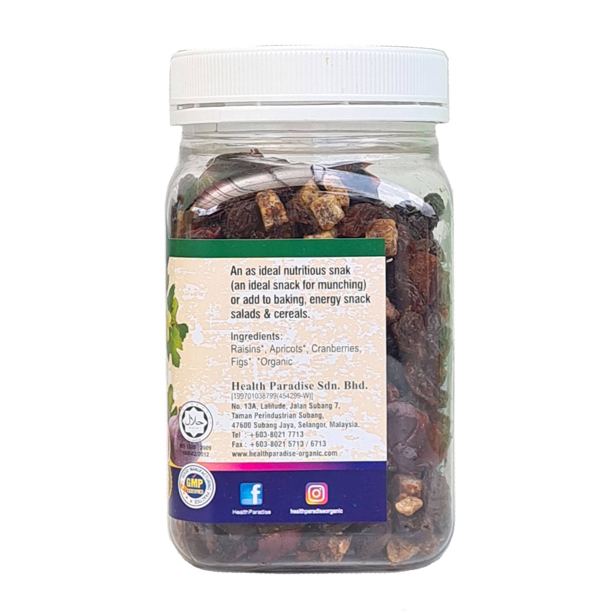 Health Paradise Organic Dried Mixed Fruits 200g