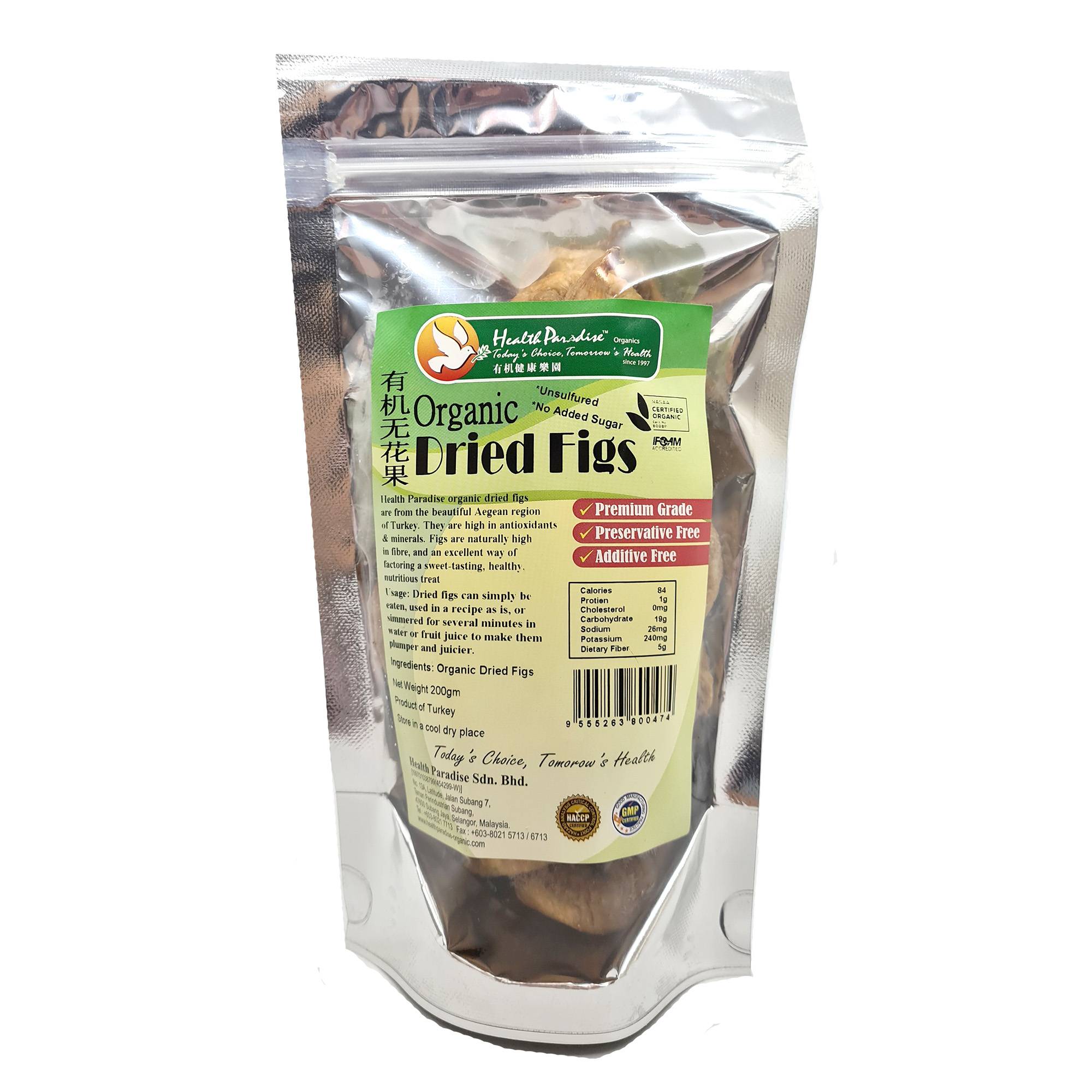 Health Paradise Organic Dried Fig 200g