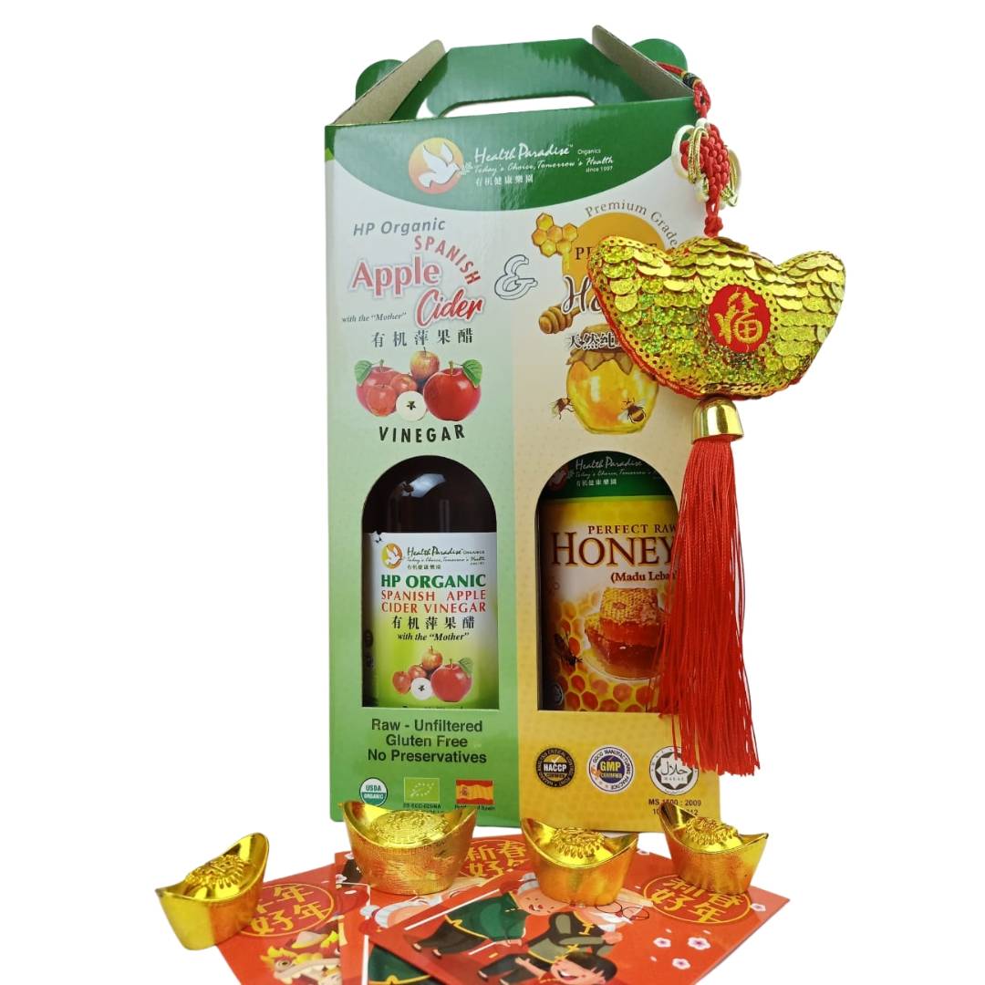Health Paradise Value Pack Apple Cider 1 Litre + Perfect Raw Honey 1kg
