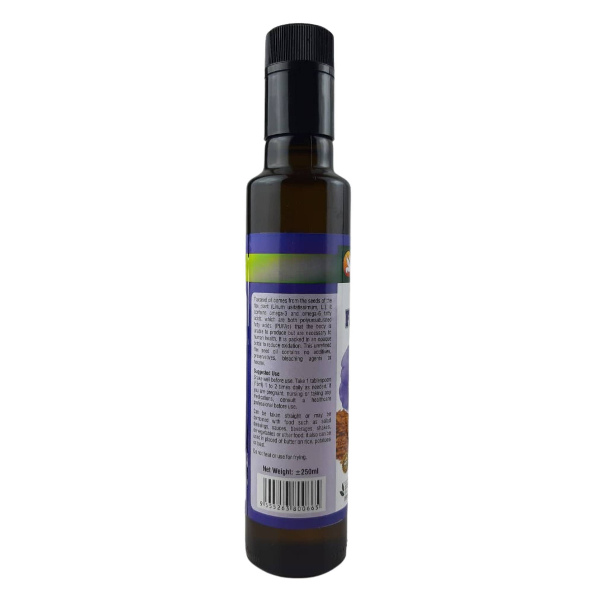 Health Paradise Organic Flaxseed Oil (Cold Pressed) 250ML